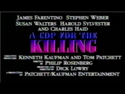 Un flic à abattre / A Cop for the Killing (1990), James Farentino, Steven Weber et Susan Walters — bande-annonce VHS en anglais, archive VHS Archive (1 min 23).