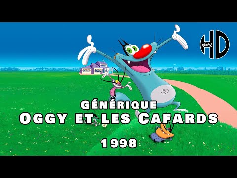 Oggy et les Cafards, générique original de 1998, aperçu de la série animée de la saison 1.
