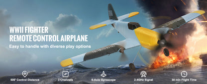 Avion RC 2.4G 3CH BF109 – Planeur Télécommandé EPP avec 2 Batteries