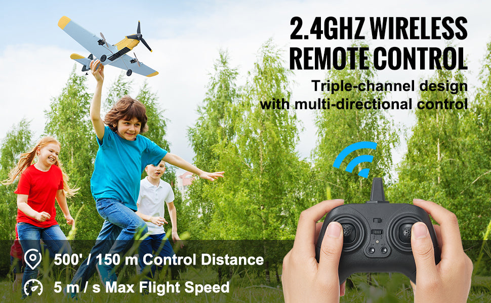 Avion RC 2.4G 3CH BF109 – Planeur Télécommandé EPP avec 2 Batteries