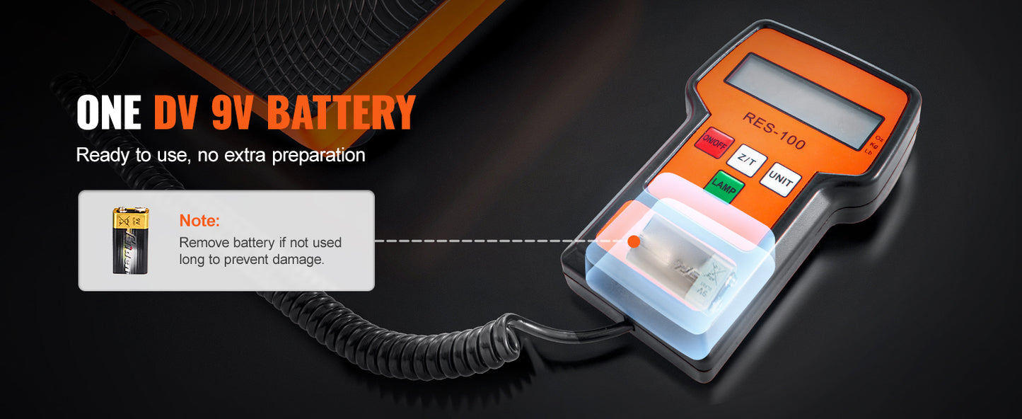 Balance électronique HVAC 110/220 LBS – Balance de charge réfrigérant avec télécommande filaire, haute précision, pour climatisation et froid