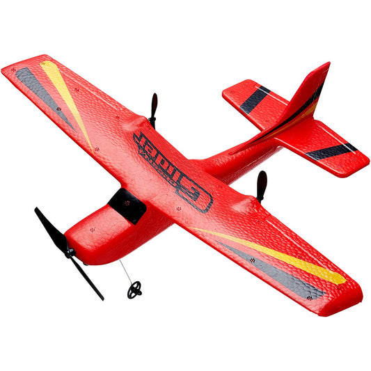 Avion RC 2.4G 2 Canaux – Planeur Warbird à Envergure Fixe – Stabilisation 6 Axes – Jouet Extérieur