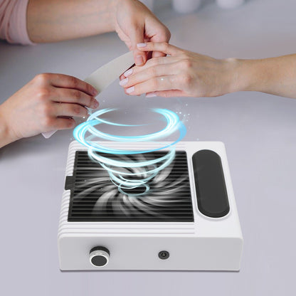 Aspirateur à Ongles 80W – Extracteur de Poussière Rechargeable pour Manucure