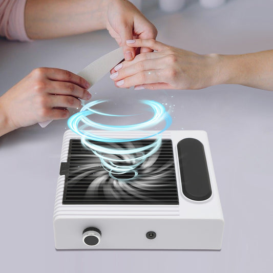 Aspirateur à Ongles 80W – Extracteur de Poussière Rechargeable pour Manucure
