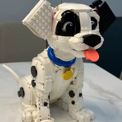 Blocs Construction Chiot 1722 Pièces – Modèle Chien DIY Compatible 43269 – Jouet Enfant Cadeau Noël