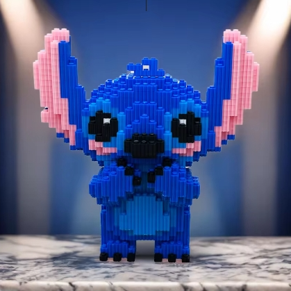 Figurine blocs de construction 21 cm – Modèle animal mignon à assembler – Jeu créatif enfants & adultes – Compatible briques