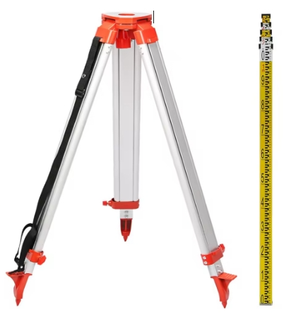 Trépied Laser Professionnel 1,65 m – Support Niveau Laser Réglable en Aluminium avec Mire 5 m, Pied Stable pour Outils de Mesure