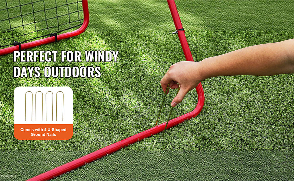 Filet de Rebond Football 1x1 m – Rebondisseur d’Entraînement Angle Réglable – Structure Tube Fer Portable