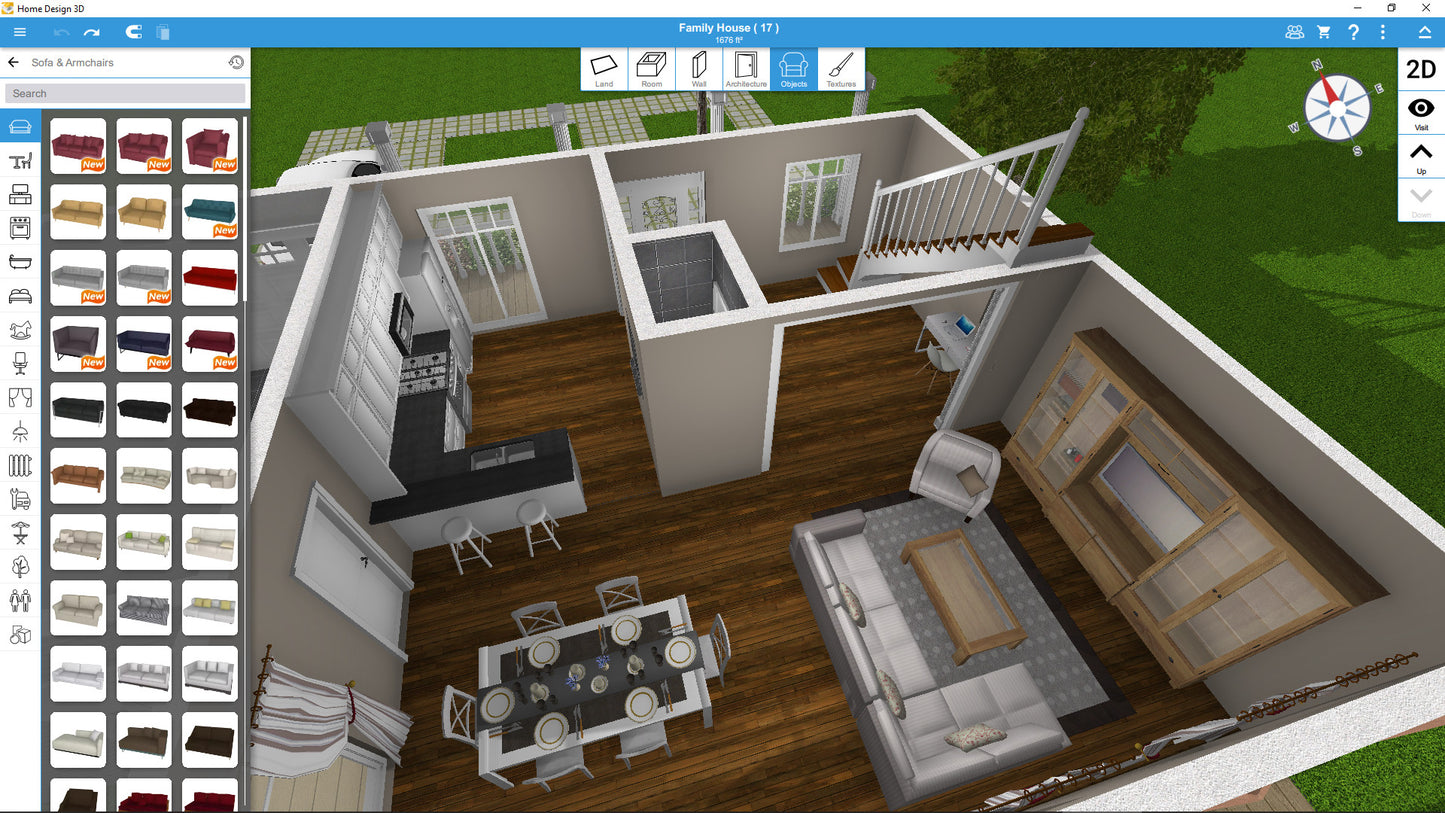 Maison 3D v1.0 – Logiciel PC CD-ROM – Architecture & Aménagement – Windows 95 / 3.1 – Occasion
