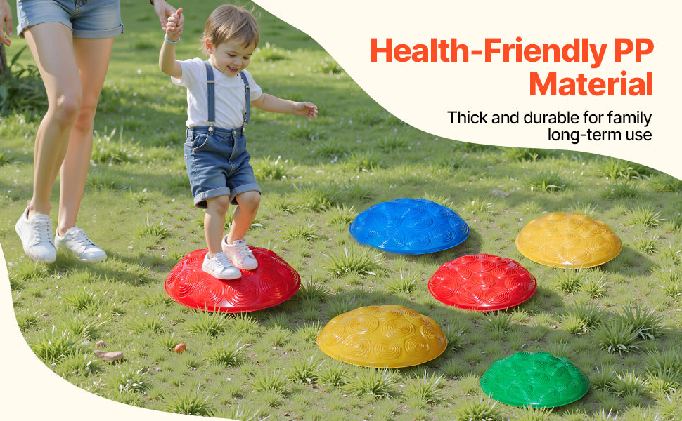 Lot de 6 Tortues d’Équilibre Enfant – Jeu de Coordination & Parcours Motricité – Jouet Extérieur