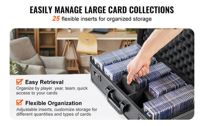 Boîte de Rangement Cartes Gradées avec Serrure – 4 ou 5 Compartiments Sécurisés