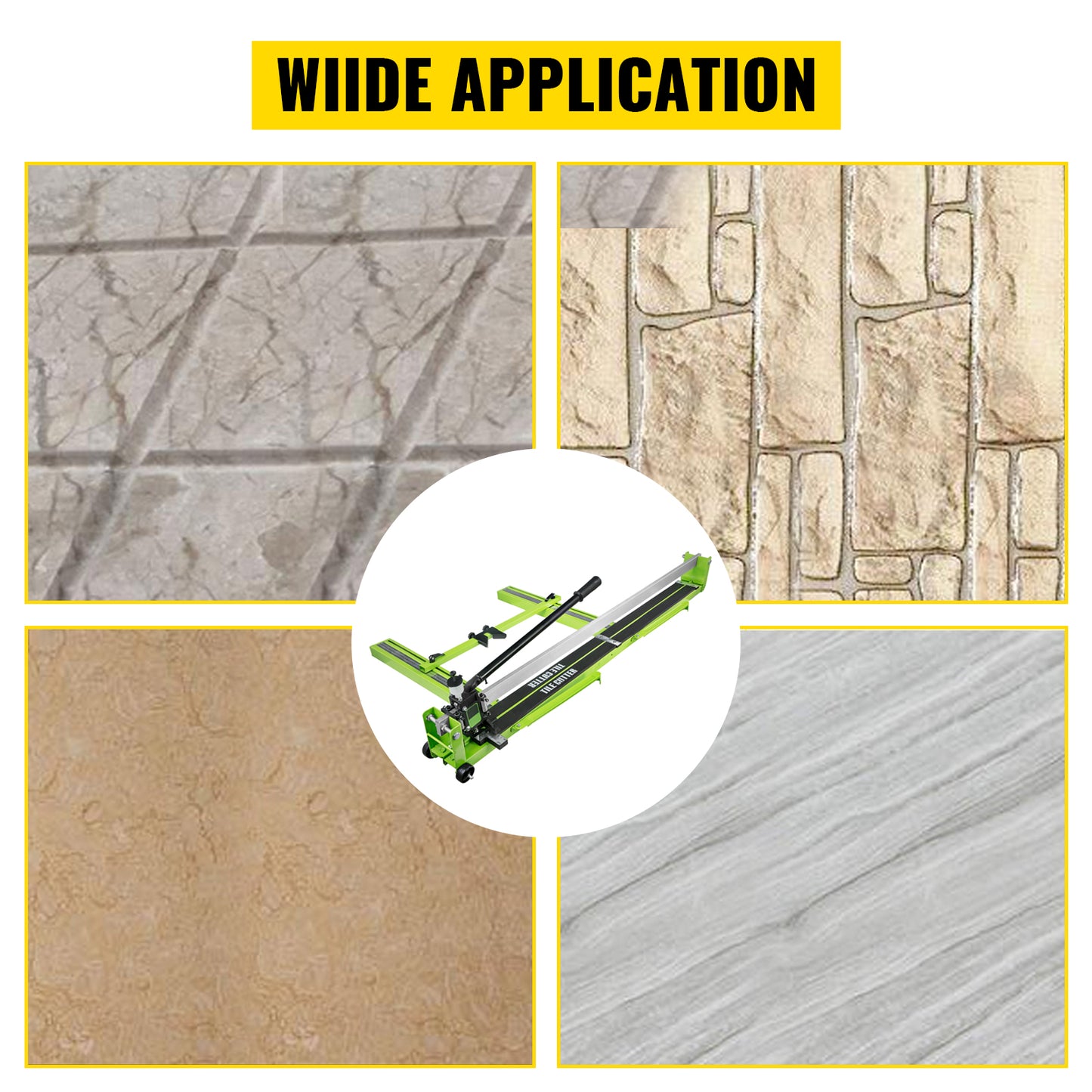 Coupe-carrelage manuel 800 à 1200 mm, coupe carreaux professionnel avec rail de guidage, coupe précision pour carrelage sol et mur, outil robuste