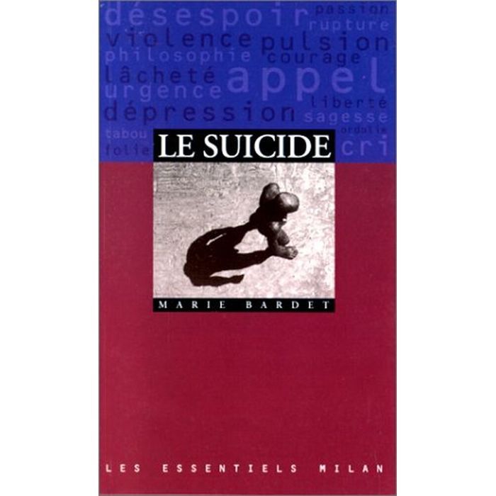 Le Suicide – Marie Bardet – Couverture du livre Milan