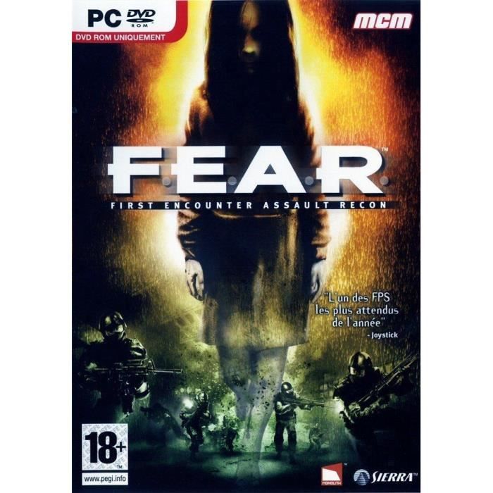 F.E.A.R. – Pochette PC DVD-ROM portant la marque Sierra