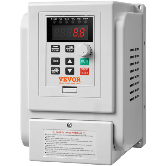 Variateur de Fréquence 2.2KW 220V – Convertisseur VFD Triphasé, Contrôleur de Vitesse Moteur CNC, Pompe, Ventilateur