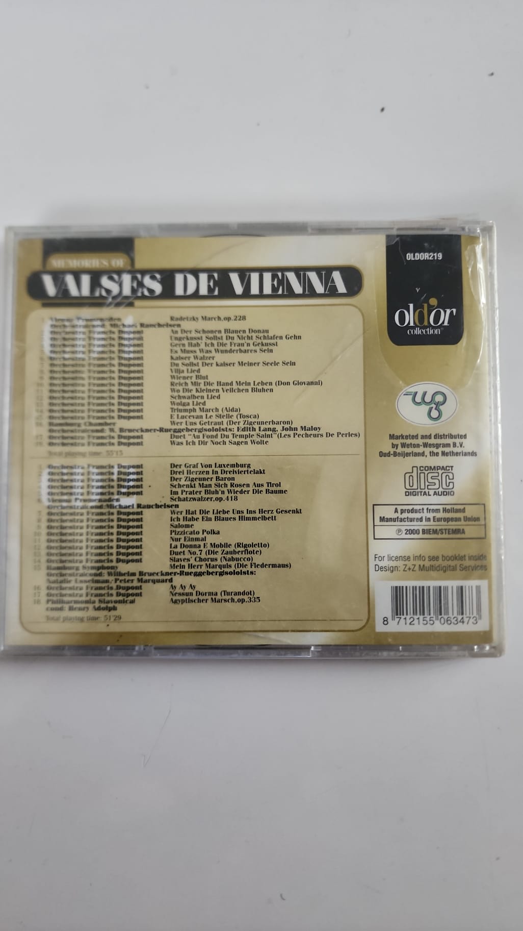 Valses de Vienna – Old’or Collection – Coffret 2 CD