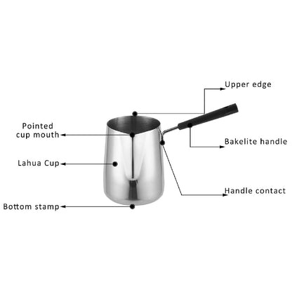 Pot de Fusion de Cire avec Poignée Bakélite – Pichet Métal pour Fabrication de Bougies et Savon