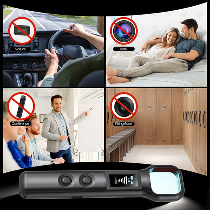 4-in-1 Spy Camera Detector – Infrared + RF Signal + GPS Detector – Portable Anti-Spying