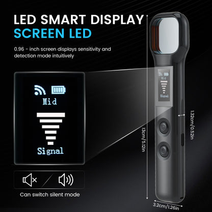 4-in-1 Spy Camera Detector – Infrared + RF Signal + GPS Detector – Portable Anti-Spying