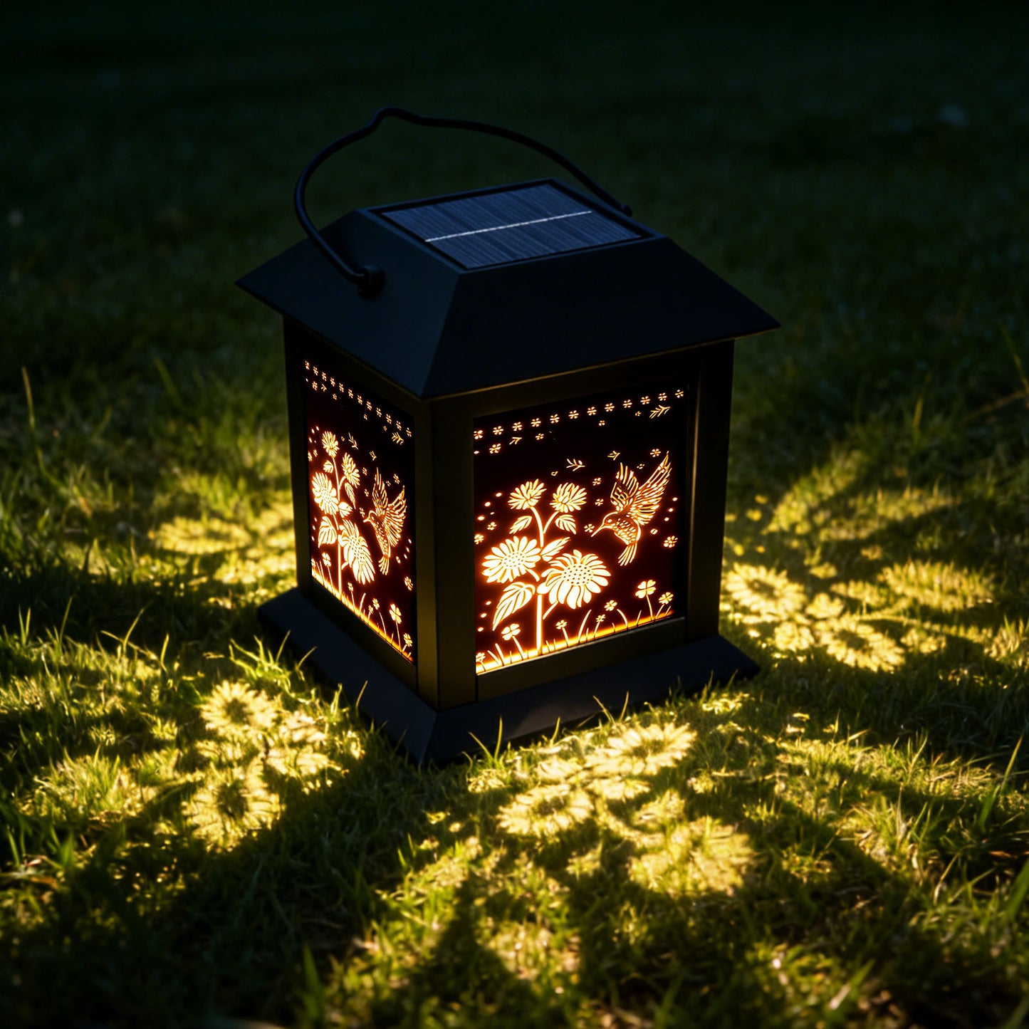 Lot 2 Lanternes Solaires Extérieur – Lumière LED Bougie Vacillante Étanche Jardin – Décoration Suspendue
