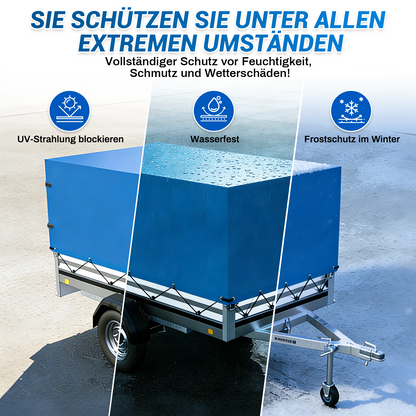 Housse Remorque Oxford 600D Impérméable – Protection Extérieure Anti-UV Pare-Soleil Coupe-Vent